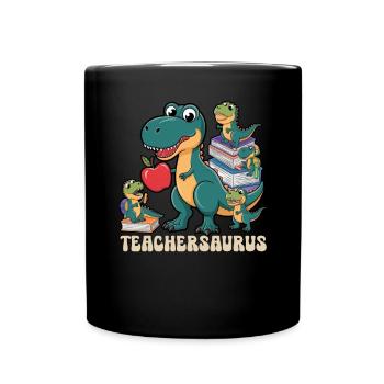Teachersaurus Rex Dinosaure Professeur Professeur - Mug uni - noir - Devant