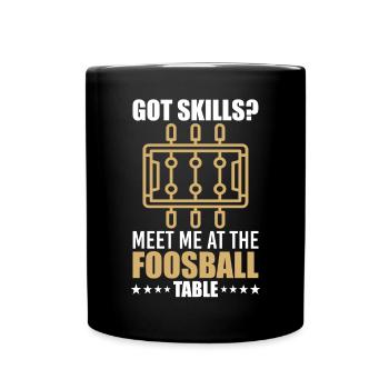 Foosball Table Soccer Funny Foosball - Full Colour Mug - black - Front