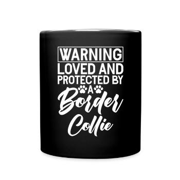 Cadeaux Border Collie - Mug uni - noir - Devant