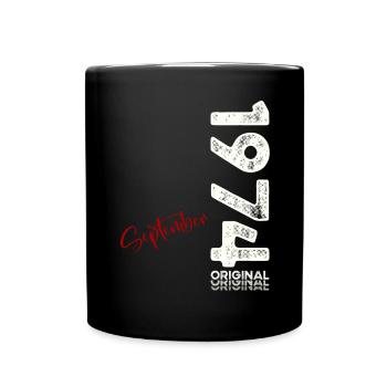 50th Birthday Legend September 1974 Volume 74 - Full Colour Mug - black - Front