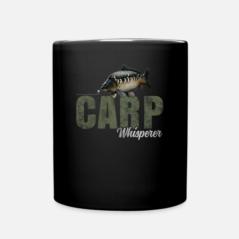 Carp Whisperer - Tasse einfarbig - Schwarz