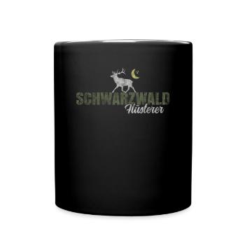 Schwarzwald Flüsterer - Tasse einfarbig - Schwarz - Vorne