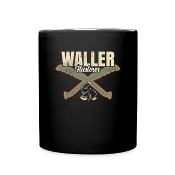Waller Flüsterer - Tasse einfarbig - Schwarz - Vorne
