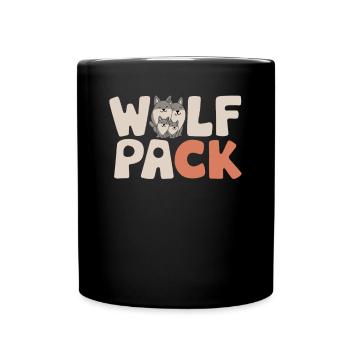 Wolf Group Design Wolf Pack - Full Colour Mug - black - Front
