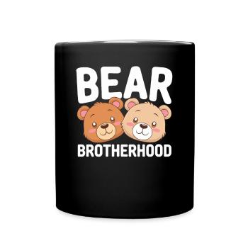 Bears Groups Design Bears Brotherhood - Full Colour Mug - black - Front