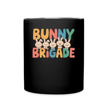 Bunnies Groups Design Bunnies Brigade - Mug uni - noir - Devant