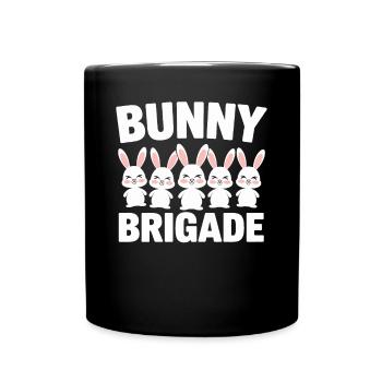 Bunnies Groups Design Bunnies Brigade - Mug uni - noir - Devant