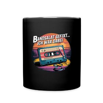 Salade de ruban fixe.. J’y étais Cassettes Vintage - Mug uni - noir - Devant
