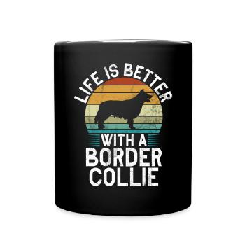 Cadeaux Border Collie - Mug uni - noir - Devant