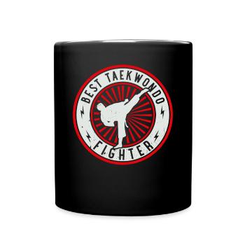 Best Taekwondo Fighter - Taekwondo Martial Arts - Full Colour Mug - black - Front