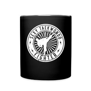 Sexy Taekwondo Fighter - Taekwondo - Full Colour Mug - black - Front