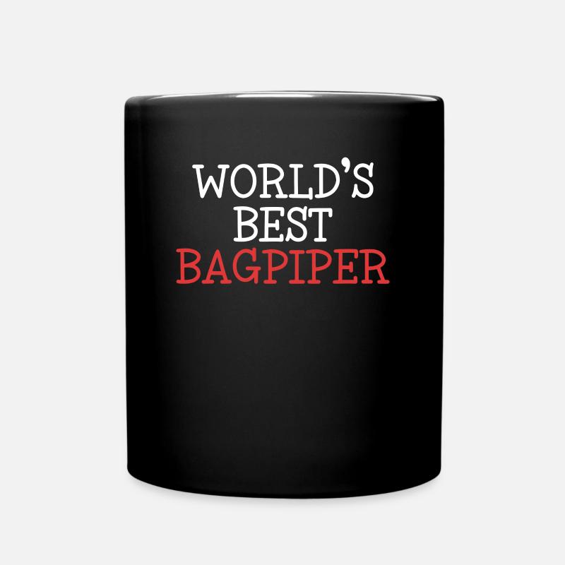 Der weltbeste Dudelsackspieler Great Highland Blasrohr - Tasse einfarbig - Schwarz