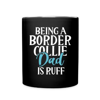 Border Collie Gifts - Tasse einfarbig - Schwarz - Vorne