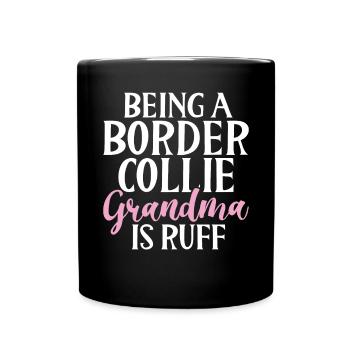 Cadeaux Border Collie - Mug uni - noir - Devant