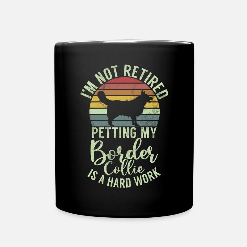 Border Collie Gifts - Tasse einfarbig - Schwarz