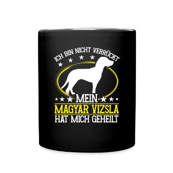 Magyar Vizsla cured me pointing dog - Full Colour Mug - black - Front