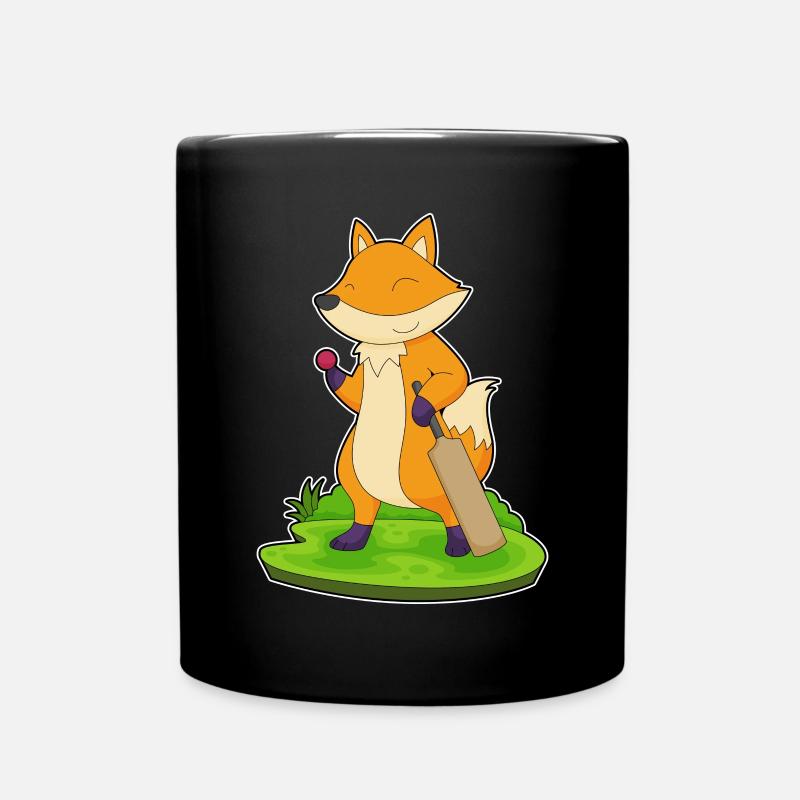 Fuchs Cricket Cricketschläger - Tasse einfarbig - Schwarz