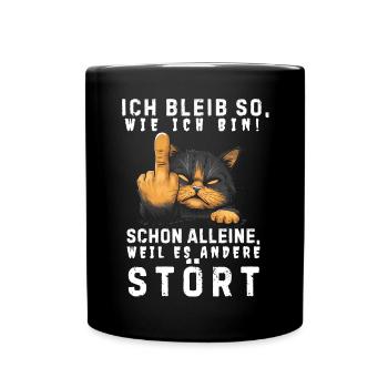 Funny Tshirt Funny Humor Sarcasm Lazy Fun - Full Colour Mug - black - Front