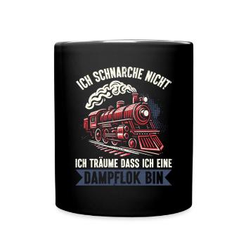 Trains de locomotives à vapeur de chemin de fer miniature - Mug uni - noir - Devant