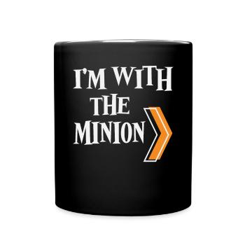 I'm With the Minion - Funny Couples Halloween - Full Colour Mug - black - Front