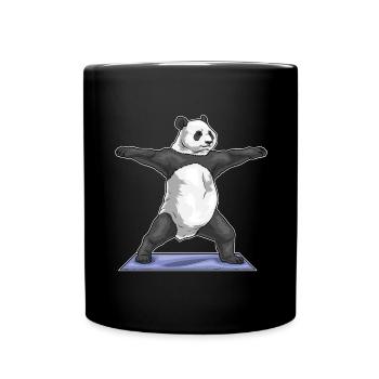 Panda Yoga Fitness Gymnastique - Mug uni - noir - Devant