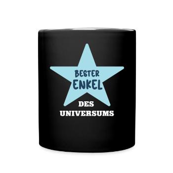 Enkel Lieblingsenkel Enkelsohn Enkeln Enkelkind - Tasse einfarbig - Schwarz - Vorne