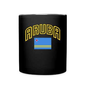 Aruba Caribbean Summer Ocean Beach Gift - Full Colour Mug - black - Front