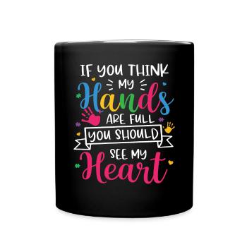 Autismus Awareness Day Autist Geschenk - Tasse einfarbig - Schwarz - Vorne