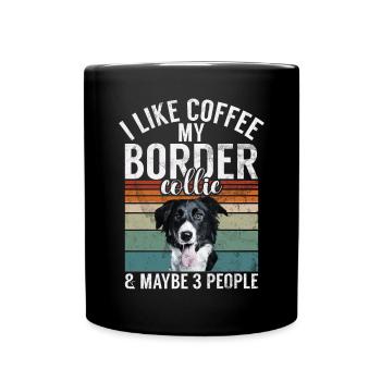 Cadeaux Border Collie - Mug uni - noir - Devant