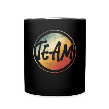 Team - Tasse einfarbig - Schwarz - Vorne