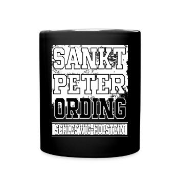 Sankt Peter Ording - Tasse einfarbig - Schwarz - Vorne