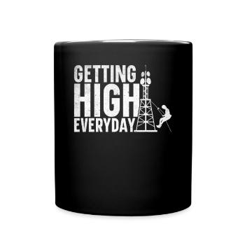 Grimpeurs de tour Grimpeurs industriels - Mug uni - noir - Devant