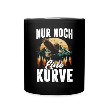 Berge Natur Bergsteigen Alpen Klettern Wandern - Tasse einfarbig - Schwarz - Vorne