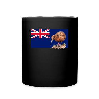 kiwi bird, new zealand - Tasse einfarbig - Schwarz - Vorne