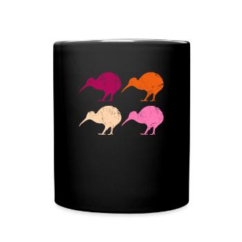 kiwi bird, new zealand - Tasse einfarbig - Schwarz - Vorne