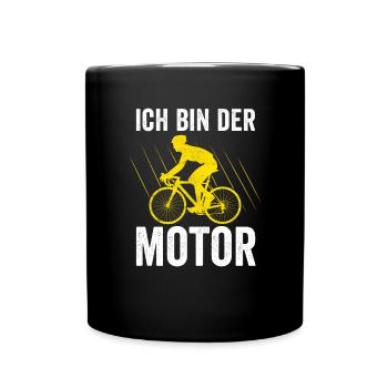 Bicycle Mountain Bike Road Bike E-Bike Cyclist - Full Colour Mug - black - Front
