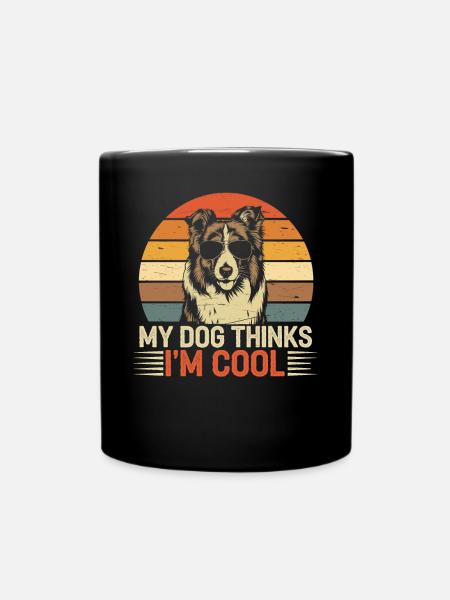 Shetland Sheepdog Sheltie Besitzer Geschenk - Tasse einfarbig - Schwarz