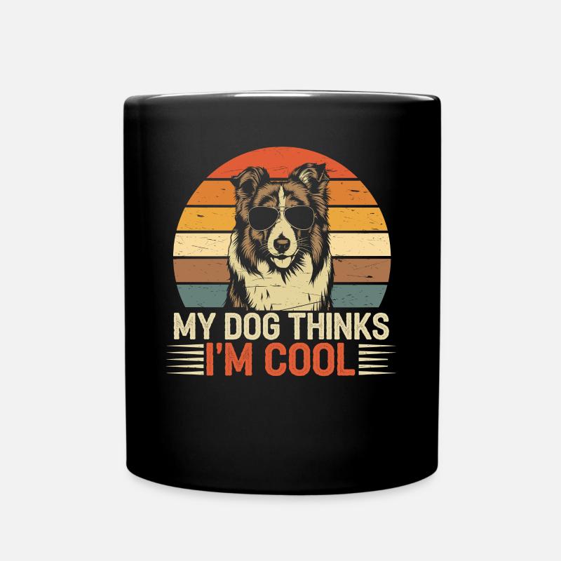 Shetland Sheepdog Sheltie Besitzer Geschenk - Tasse einfarbig - Schwarz