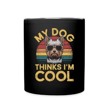 Yorkshire Terrier Yorkie Propriétaire de chien Cool - Mug uni - noir - Devant