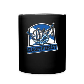 Bagpiperist Leçons de cornemuse Sarbacane Great - Mug uni - noir - Devant