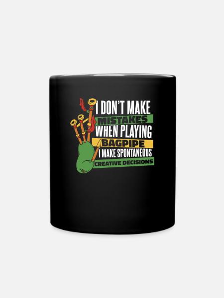 Je ne fais pas d’erreurs en jouant de la sarbacane - Mug uni - noir