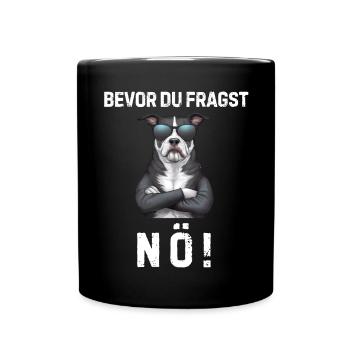 Dog Tshirt Funny Funny Humor Sarcasm Laughter - Full Colour Mug - black - Front