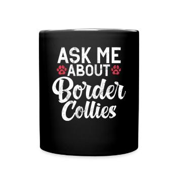 Cadeaux Border Collie - Mug uni - noir - Devant