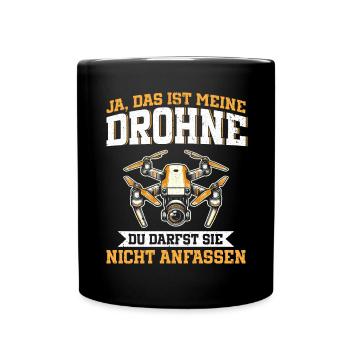 Pilote de drone quadricoptère Quadricoptère volant - Mug uni - noir - Devant