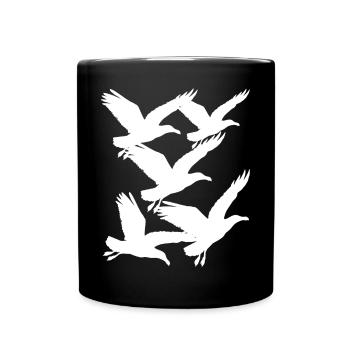 Seagull Seagulls Maritime - Full Colour Mug - black - Front