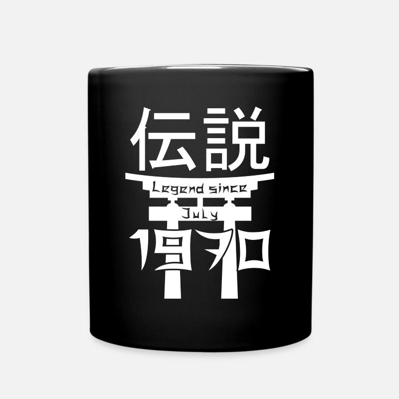 Legend since July 1970's Birthday Gift - Full Colour Mug - black