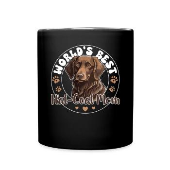 Flat Coated Retriever Groovy Flat-Coat Mom - Full Colour Mug - black - Front