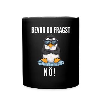 Irony Tshirt Funny Funny Humor Sarcasm Laughter - Full Colour Mug - black - Front