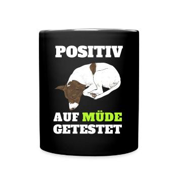 Lazy Tshirt Funny Funny Humor Sarcasm Tired - Full Colour Mug - black - Front