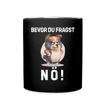 Ironie Tshirt Lustig Witzig Humor Sarkasmus Lachen - Tasse einfarbig - Schwarz - Vorne